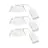Fordelspakke 3x Nordlux Downlight Monolo Hvid 4.8W 450lm 36D - 830 Varm Hvid | 82mm - IP20 - 3-Trin Dæmpbar